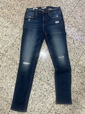 Vigoss Dark Blue Distressed Skinny Jeans